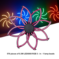 180W LED moulin à vent Pixel effet de lumière lumière RVB 3in1 perles de lampe avec support intérieur pour DJ Disco fête de noël scène DMX512