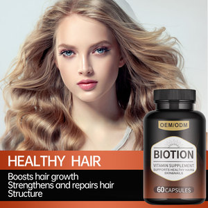 100% naturale capsule di biozione integratori per capelli e pelle biotina integratore per capelli - Product Image 4