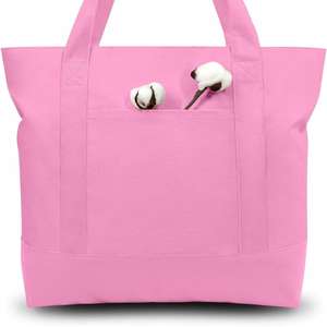 Custom Personalized Eco-Friendly Cotton Canvas Tote Shopping Bag Reusable and Sustainable - Product Image 1