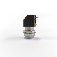 Conector Circular de Empuje y Tracción de 90 Grados, 0B, 4 Pines, Montaje en Panel PCB, Compatible con Conector Hembra Tipo Lemo