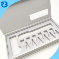Boîte d'emballage pour stylos avec fermeture magnétique et logo personnalisé, fenêtre en PVC, pelliculage mat, éponge, 2 stylos injecteurs, 7 capuchons d'aiguilles, 3ml/10ml
