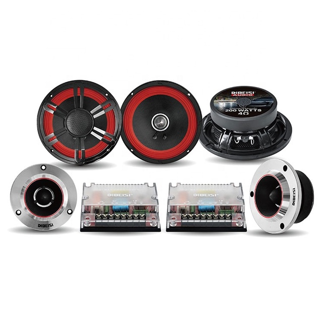 DIBEISI SVC Car 2*speakers 2*tweeters 2*crossovers 6.5 Car Speaker Set Car Component Speaker CS6003