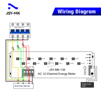 Medidor de Energía Solar Monofásico OEM Personalizado con RS485 Modbus-RTU 20mA-50A JSY-MK-138