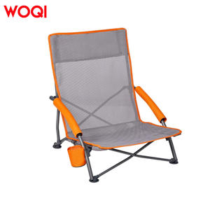 WOQI أرجل قصيرة للأماكن الخارجية سهلة الحمل مقعد منخفض لأثاث الحدائق كرسي تخييم بأرجل قصيرة - Product Image 1