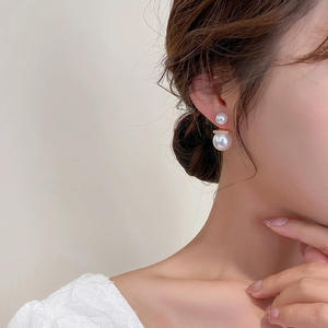 Accessoires en argent S925 pour la création de bijoux, support vide pour perles doubles, boucles d'oreilles, perles de 7 à 13 mm, collection 2022 - Product Image 2