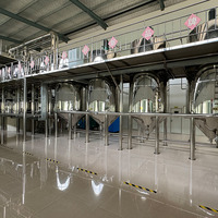 Complete 5-300TPH palmolieverwerkingsmachine, productielijn voor ruwe palmvruchtenolie, installatie voor het raffineren van palmpit-olie