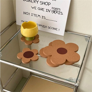 Classic Style Cork <strong>Coasters</strong> Drinks <strong>Heat</strong> Resistant Wooden Thick Bar <strong>Coaster</strong> for Wine Glass Mug Coffee Cup-Bulk Tea Coffee - Product Image 2