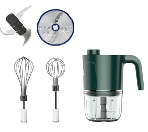 Toptan yüksek kaliteli çok fonksiyonlu mutfak aksesuarları 5 In 1 kablosuz Mini el elektrikli mutfak robotu sebze hazne - Product Image 4