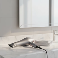 Sèche-cheveux de voyage compact et pliable Anbolife, haute vitesse 2600W, moteur AC ionique alimenté par batterie, qualité fiable, multi-styles