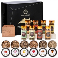 Kit d'infusion d'alcool avec copeaux de bois naturels et plantes aromatiques personnalisées pour whisky, bourbon, vodka, tequila et rhum faits maison - Fabriqué en Chine