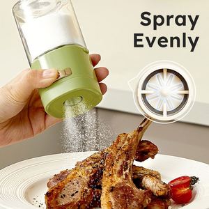 6oz 180ml Household PP Glass Salt Bottle Kitchen Seasoning Shakers Empty Empty Reusable <b>Spice</b> Storage Containers Jar With <b>Labels</b> - Product Image 2
