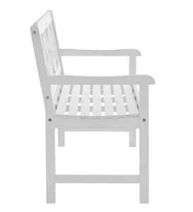 3-Seater White Outdoor Wooden <b>Bench</b> for <b>Entry</b> Patio Park Use Manufactured by Shanghai Detail High Quality Workbench Furniture - Product Image 4