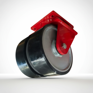 ล้อเลื่อนหมุนได้ขนาด 10 ตัน 300 มม. พร้อมโพลียูรีเทนและเหล็ก สำหรับงานหนักพิเศษ เหมาะสำหรับเครื่องจักรเหมืองแร่ รถขนส่งอัตโนมัติพลังงานลม และการต่อเรือ - Product Image 1