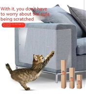 Autocollant adhésif acrylique simple face anti-griffures pour chats, protection transparente en PVC pour meubles et canapés, usage domestique
