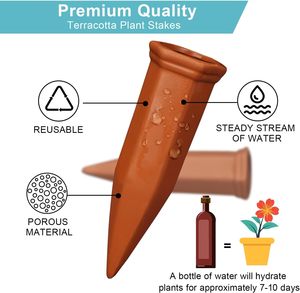 Dispositivos automáticos de riego de plantas de terracota natural al por mayor picos de <span class=keywords><strong>autorriego</strong></span> <span class=keywords><strong>para</strong></span> sistema de riego de macetas de <span class=keywords><strong>vacaciones</strong></span> - Product Image 4