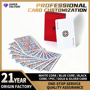 Cartes à jouer personnalisées 57x87mm en papier couché, coins arrondis, pour le jeu Guandan, cadeaux promotionnels d'entreprise avec impression de logo - Product Image 4