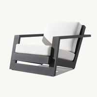 Sassanid OEM Ensemble de jardin et de patio extérieur Design italien Mobilier d'extérieur Reyes Chaise longue en aluminium