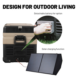 Refrigerador Portátil para Exteriores y Camping con Compresor Solar y Batería para TA35 OEM, Congelador Móvil de Doble Zona para Autocaravana y Coche - Product Image 5