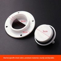 Bateau marin Yacht hors-bord Piston sortie de vidange bouchon d'eau latéral poisson vivant cabine vanne d'eau accessoires YN