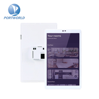 Panneau de commutateur intelligent à écran tactile IPS Portworld 8 pouces avec Android 14 Wi-Fi App Control POE Bar Design pour la domotique intelligente