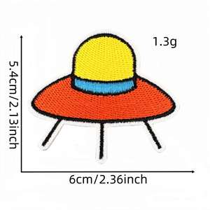 แผ่นปักลายรุ้งเมฆเดซี่ Good Vibes แบบรีดติดเสื้อผ้า กระเป๋าเป้สะพายหลัง สำหรับตกแต่ง - Product Image 5