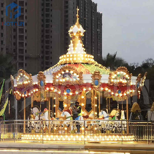 Sang trọng mini trong nhà/ngoài trời <span class=keywords><strong>Carousel</strong></span> Rides Kiddie máy để bán - Product Image 3
