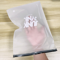 Sac d'Emballage Poly EVA Givré à Fermeture Zip avec Impression Personnalisée Gratuite du Logo de Marque pour Vêtements