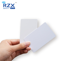 Carte à puce imprimable NFC CR80 13.56Mhz NTAG 213 Carte en PVC blanc vierge de 144 octets