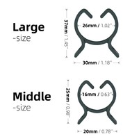 100 pinces de jardinage pour plantes, 2 tailles, supports de plantation, idéales pour les fleurs, les vignes et les légumes, attaches de maintien pour tiges