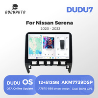 DUDUAUTO DUDU7 A7870 AKM7739 VELVET DSP TDA7808 Amplificateur QLED Autoradio pour Nissan Serena 2020-2022 C27 Late