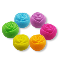 Marque distributeur Huiles essentielles naturelles faites à la main en forme de rose Bombes de bain pour le bain moussant Home Spa Fizzies pour femmes