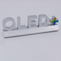 Enseigne de table personnalisée en acrylique Enseigne lumineuse à LED Enseigne lumineuse à LED 3d en métal de bureau Lettres lumineuses Boîtes lumineuses Enseignes électroniques