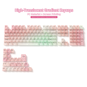 Keycaps in PC Trasparente Sfumato da 132 Tasti, Profilo Originale, Stampa Nitida, Compatibili con la Maggior Parte delle Tastiere Meccaniche da Gaming - Direttamente dalla Fabbrica - Product Image 6
