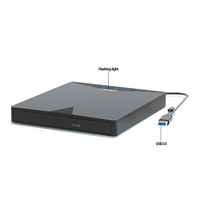 7 1 USB 3.0 Portable CD/DVD Burner External Optical Drive for Laptop/Desktop PC Compatible Windows 11/10/8/7 Linux Mac OS DVD