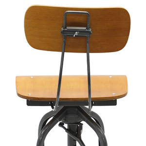 Silla giratoria de Metal para Bar, Taburetes de Bar Retro, industrial, club toledo - Product Image 6