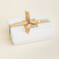 Impression personnalisable en gros 2 pièces blanc petit mini premium boule de chocolat truffe bon bon boîte d'emballage