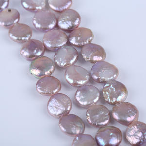 Perlas de Agua Dulce Redondas Barrocas de Color Morado de 13-14 mm al por Mayor para Bisutería DIY - Product Image 5