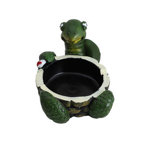 Wholesale Cheap Resin Cartoon Green Turtle Design Cigar <b>Ashtray</b> for Office & Home Use <b>Portable</b> Smoking Accessories - Product Image 4