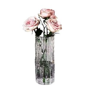 Xi Peptide <b>Glass</b> <b>Vase</b> Large Transparent Luxury Glacier Texture For Living Room Desktop Decorative Ornaments - Product Image 5
