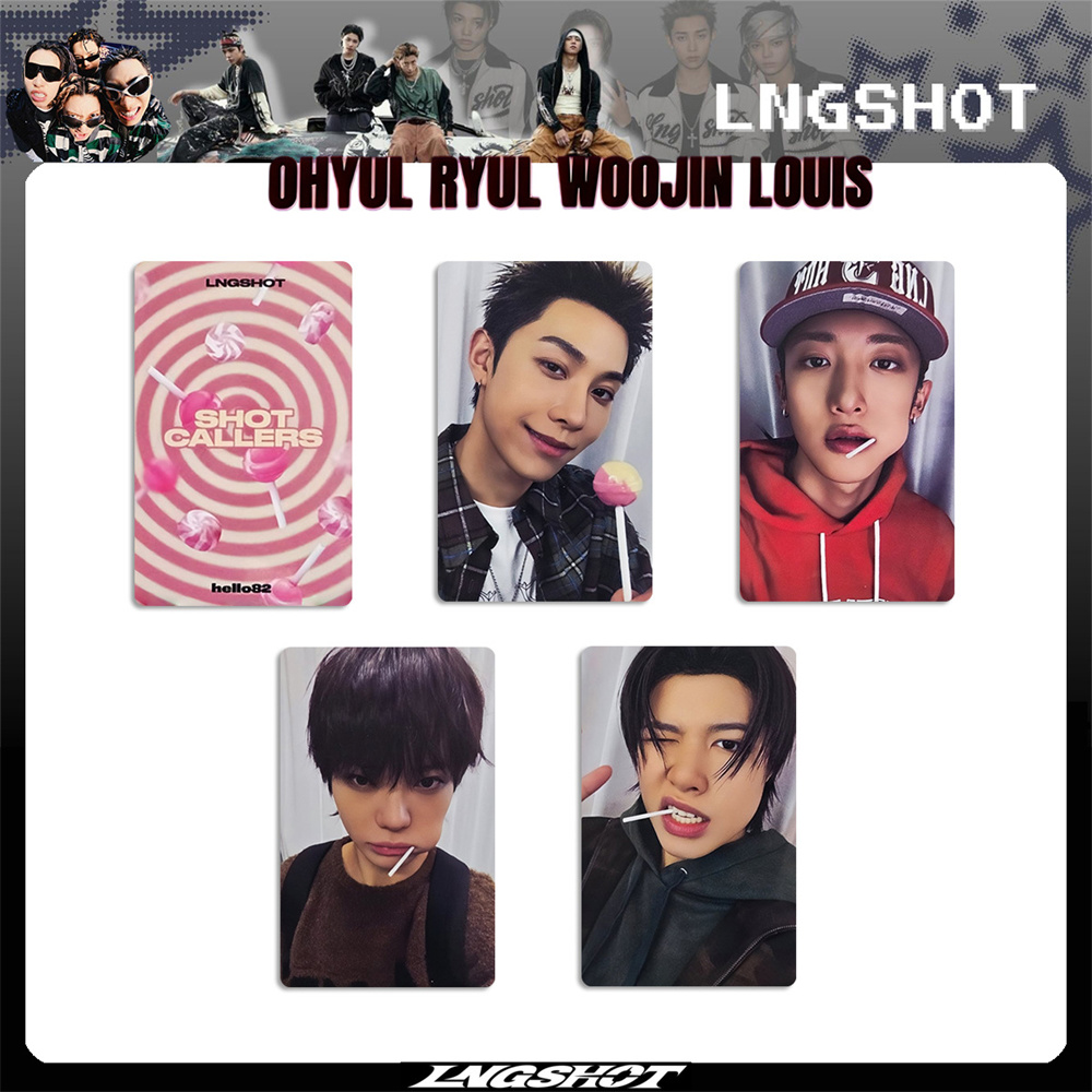 Kpop LNGSHOT Idols 4Pcs/Set Selfie Photocards SHOT CALLERS Album