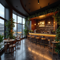 Design d'intérieur de café moderne et luxueux |   Équipement et mobilier de café sur mesure, ensemble complet | Solutions clés en main