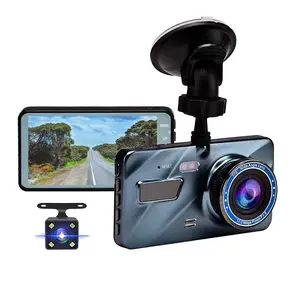4 Inch Dual Lens Dash Camera Voor Auto 'S, super Nachtzicht Dash Cam Voor En Achter Dvr Auto Dashboard Camera