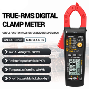 เครื่องหนีบ <span class=keywords><strong>ST190</strong></span> 6000เครื่องนับมัลติมิเตอร์แบบดิจิตอลมัลติมิเตอร์หน้าจอ LCD แรงดันไฟฟ้ากระแสตรงกระแสสลับปากกาตรวจจับกระแส AC - Product Image 5