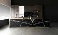 Baldosas Modernas para Piso de 3200*1600 mm, Panel de Piedra de Porcelana Imitación Mármol, Losas de Piedra Artificial Sinterizada, Mesa de Comedor de Piedra Sinterizada