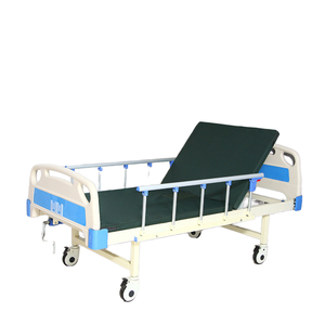 Lit médical manuel double fonction en acier laminé à froid, à double manivelle, pour usage domestique et hospitalier, vente en gros - Product Image 2