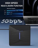 Lecteur de disques Blu-ray externe, USB 3.0 et Type-C, graveur de BD/DVD/CD, lecteur de disques Blu-ray pour ordinateur portable, bureau, Windows 11/10, Mac OS