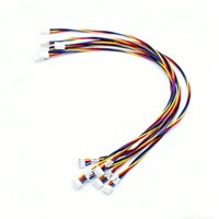Kabel Harness Konektor JST 4Pin 2.0mm Pitch Kustom 22AWG 1007 Perakitan Kabel Warna-warni untuk LED, Peralatan Rumah Tangga, Elektronik