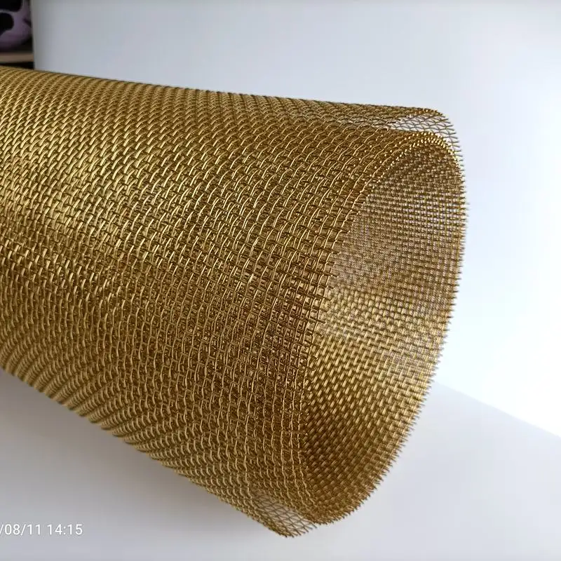 10 20 30 40 50 60 70 80 90 100 200 300 Brass Radiation Shielding Fabric Mesh Brass Filter Screen Mesh