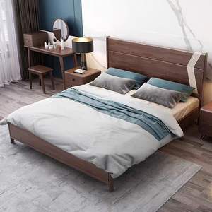 2024 Nieuwe Trend Verstelbare Slaapkamer Meubilair Modern <span class=keywords><strong>Platform</strong></span> Scandinavische Stijl Witte Koningin Hoog Hoofdeinde <span class=keywords><strong>Bed</strong></span> - Product Image 6