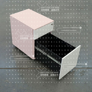 Thép màu hồng di động bệ với <span class=keywords><strong>2</strong></span> ngăn kéo dưới bàn hiện đại nhà nội thất văn phòng nhỏ di chuyển lưu trữ kim loại Tủ hồ sơ - Product Image 5